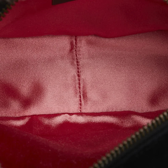 Authentic Gucci Mini Rhinestone Studded Velvet GG Marmont Crossbody Bag - Picture 7 of 11